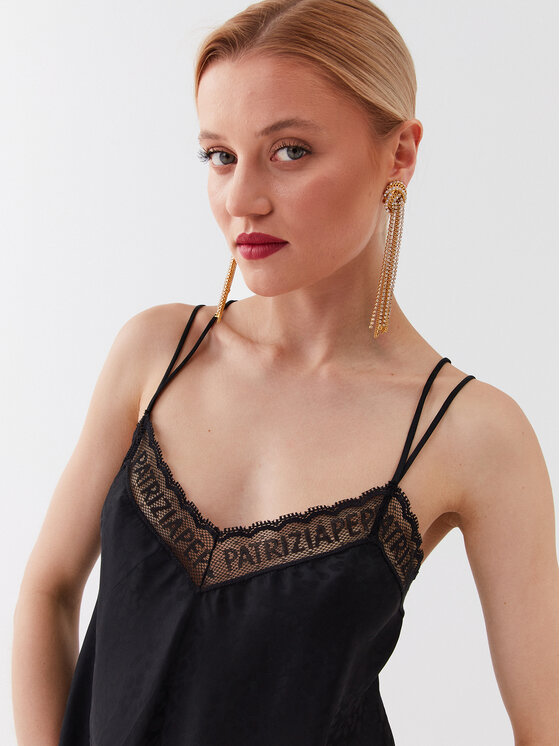 Patrizia Pepe Patrizia Pepe Топ 2C1455/A260-K103 Чорний Regular Fit