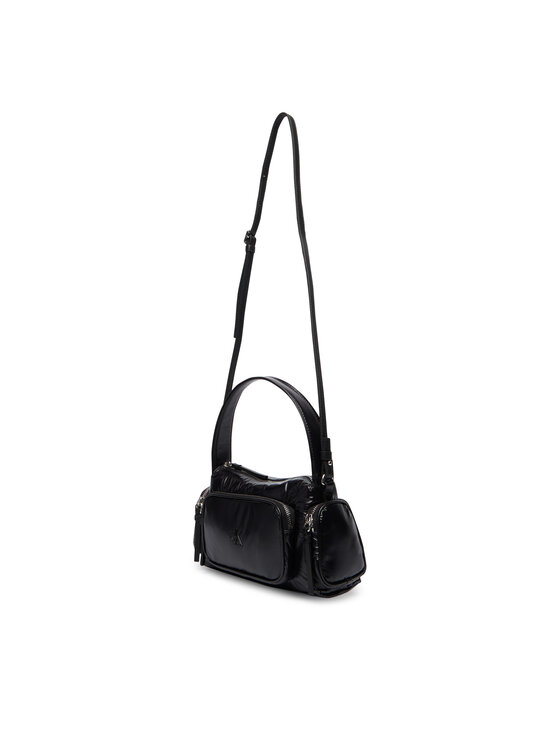 Calvin Klein Calvin Klein Kabelka Pocket Shiny Nylon Small Bag LV04F3405G Čierna