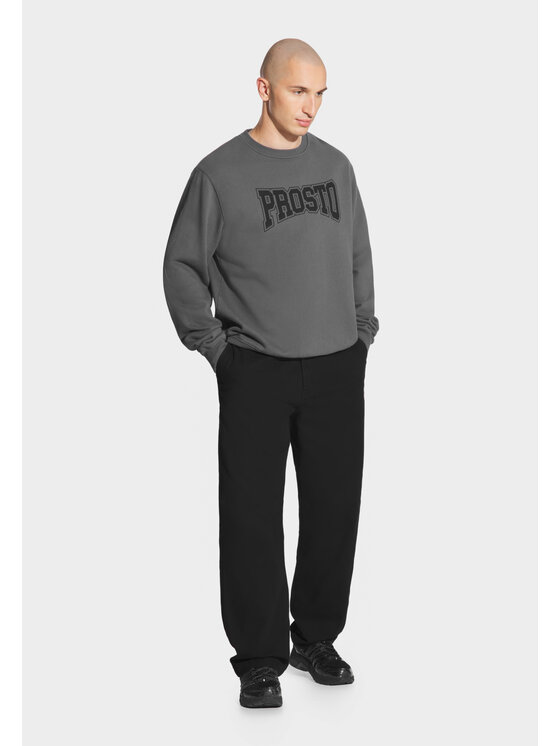 PROSTO. PROSTO. Bluza College Szary ciemny Straight Fit
