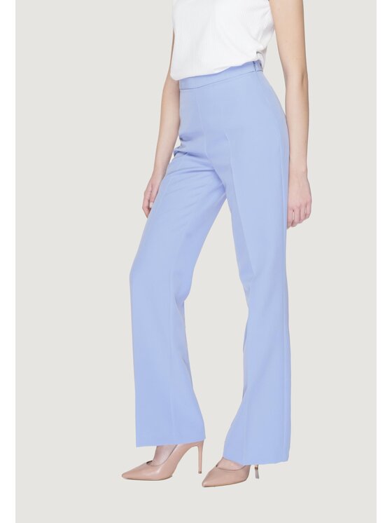 Silence Silence Pantaloni palazzo SD2013 Viola Palazzo Fit