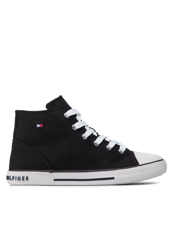 Tommy Hilfiger Tommy Hilfiger Sneakers Higt Top Lace-Up Sneaker T3X4-32209-0890 S Μαύρο