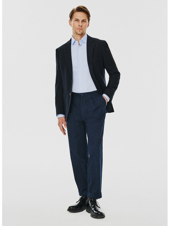 Pako Lorente Pako Lorente Marynarka P24WF-3X-006 Granatowy Slim Fit