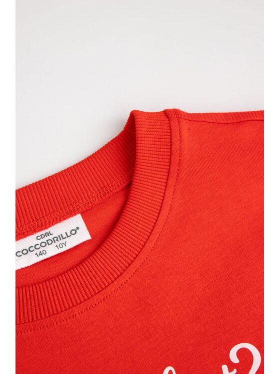 Coccodrillo Coccodrillo T-Shirt ZC6143204MER-009 Czerwony Regular Fit
