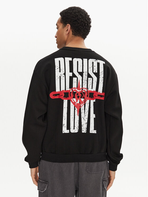Karl Kani Karl Kani Bluza Resist Love 60200036 Czarny Regular Fit