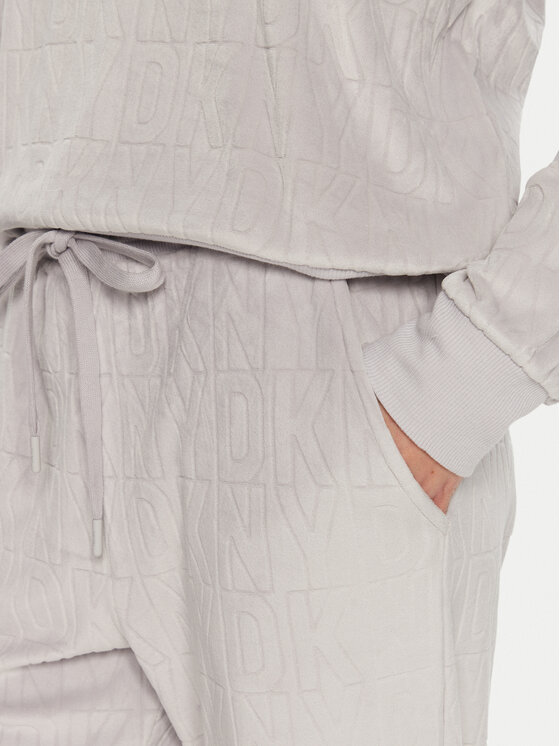 DKNY DKNY Pidžama YI90034 Siva Relaxed Fit