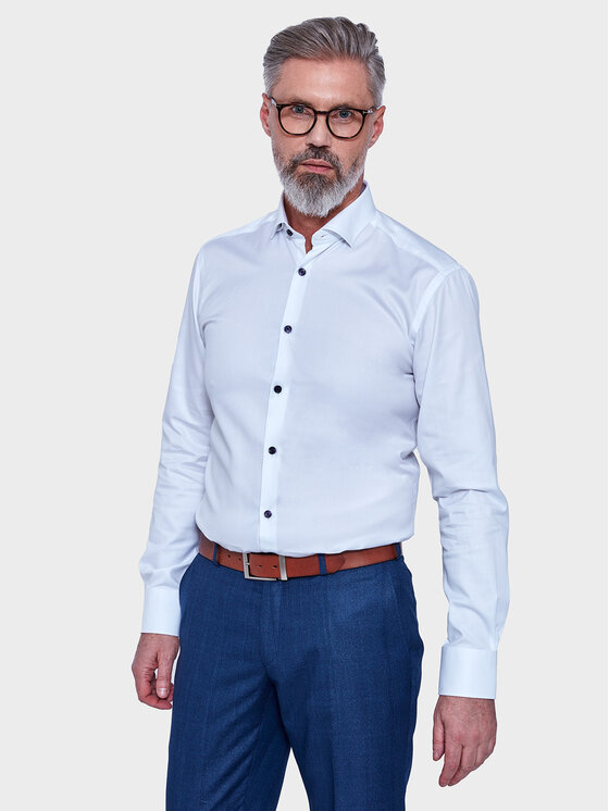 VILLARO VILLARO Koszula 443DAREGULAR Biały Regular Fit