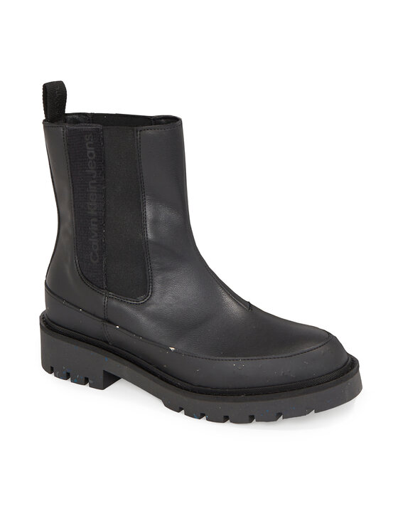 Calvin Klein Jeans Calvin Klein Jeans Ghete Jodhpur Combat Mid Chelsea Wn YW0YW01254 Negru