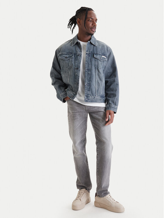 Calvin Klein Jeans Calvin Klein Jeans Džinsa jaka 90s LV04RF723G Pelēks Regular Fit