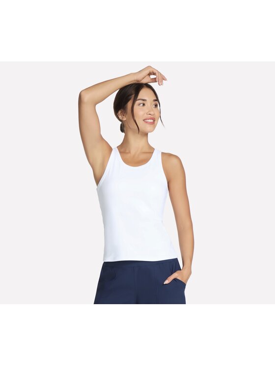 Skechers Skechers Tank top TT20-WHT Kolorowy Regular Fit