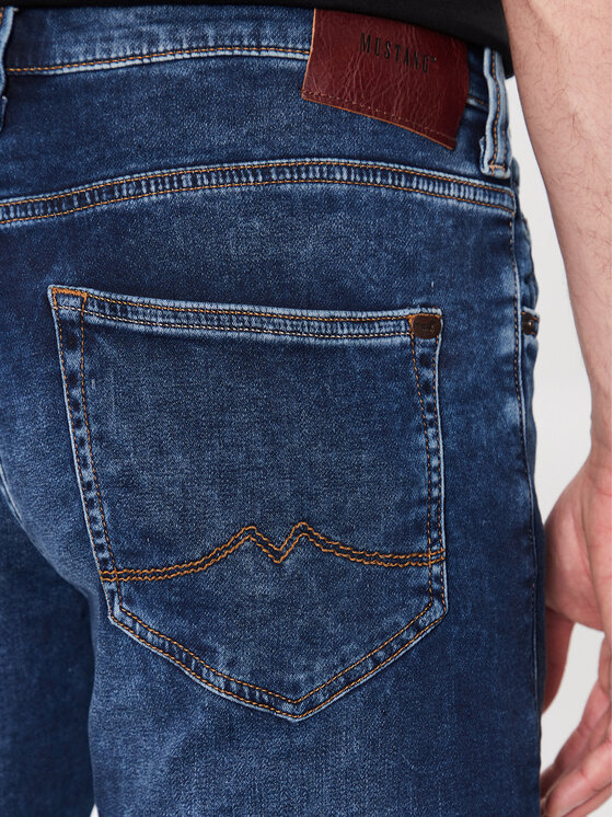 Mustang Mustang Jeansy Oregon 1006064 Niebieski Slim Tapered Fit