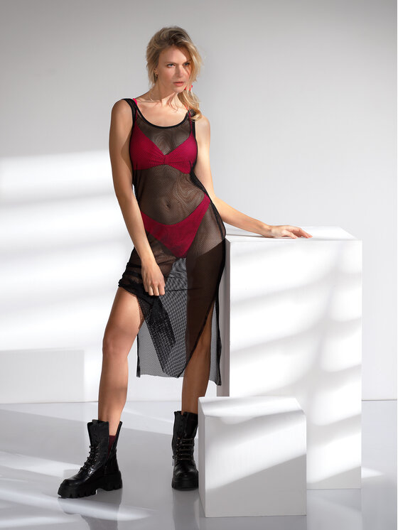 Miss Lou Miss Lou Bikini pezzo sopra G-RE2-C Rosso