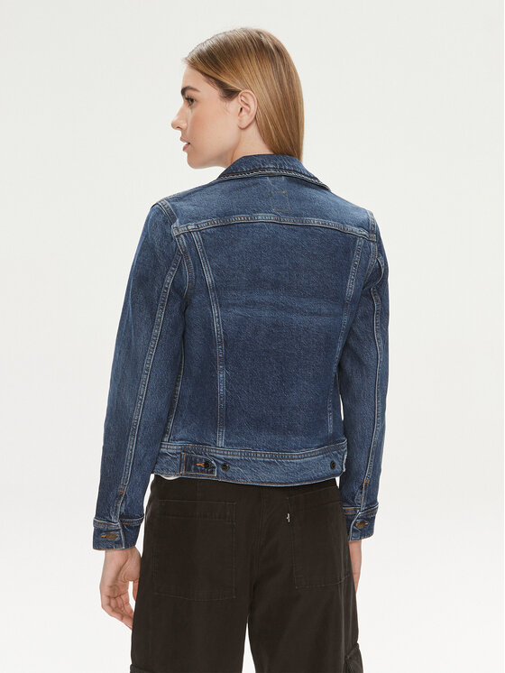 Lee Lee Jeansová bunda Rider 112341297 Modrá Regular Fit