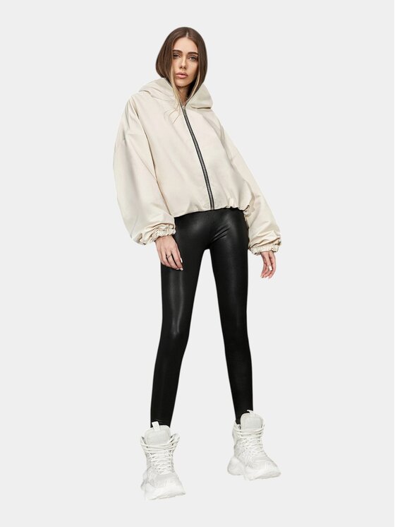 MADE BY SOCIETY MADE BY SOCIETY Kurtka anorak Jacheta CEMENT RUST - J27088 Biały Basic Fit