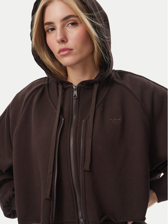 adidas adidas Felpa Sst Double Front Hoody KT1922 Marrone Regular Fit