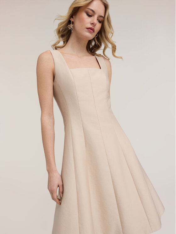 Motivi Motivi Vestito da giorno 7073Q003503N002 Crema A-Line Fit