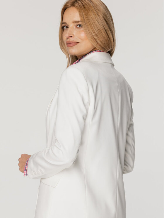 Willsoor Willsoor Marynarka 67747 Biały Regular Fit