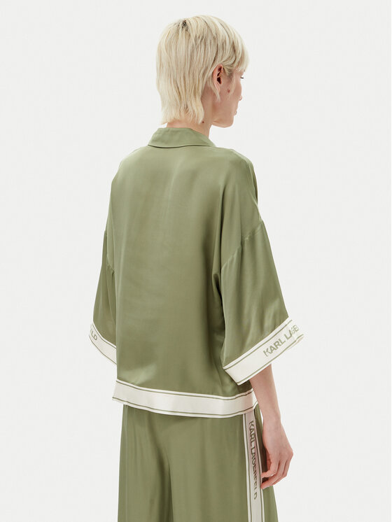 KARL LAGERFELD KARL LAGERFELD Ing A2W11037 Zöld Relaxed Fit