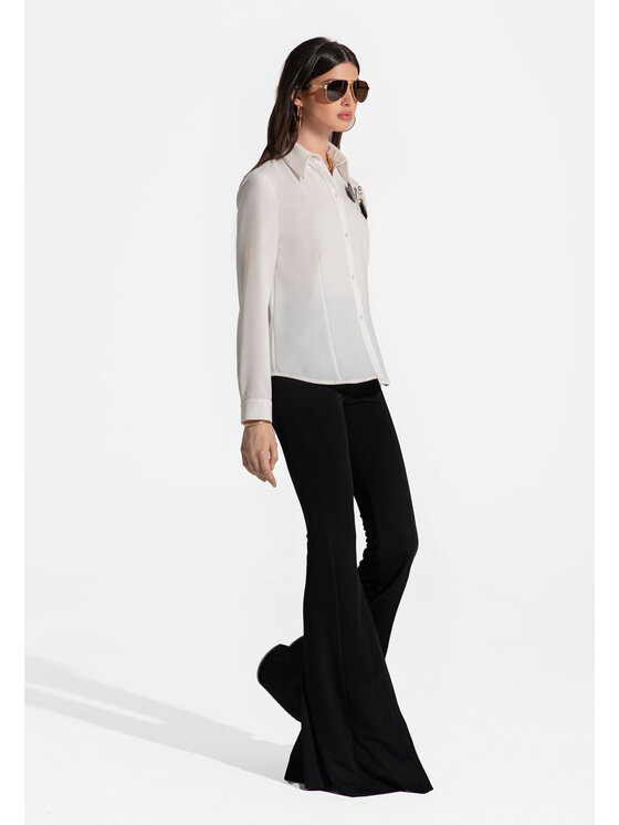 sax35th sax35th Legginsy WIDE Czarny Slim Fit