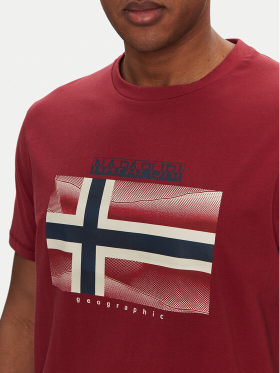 Napapijri Napapijri T-särk S-Lari NP0A4IE5R1E1 Punane Regular Fit