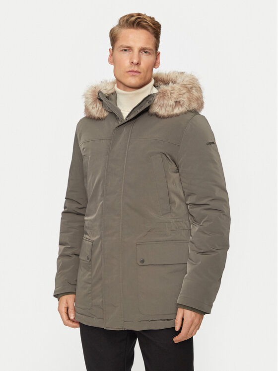 Geox Parka Sandford M4628F T3148 F3269 Zaļš Regular Fit