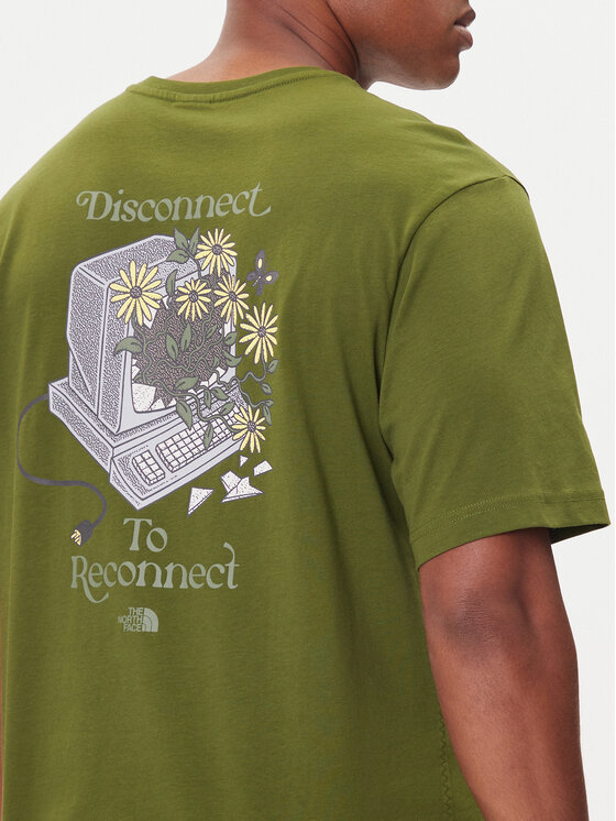 The North Face The North Face T-shirt Connect NF0A8EGW Zelena Relaxed Fit