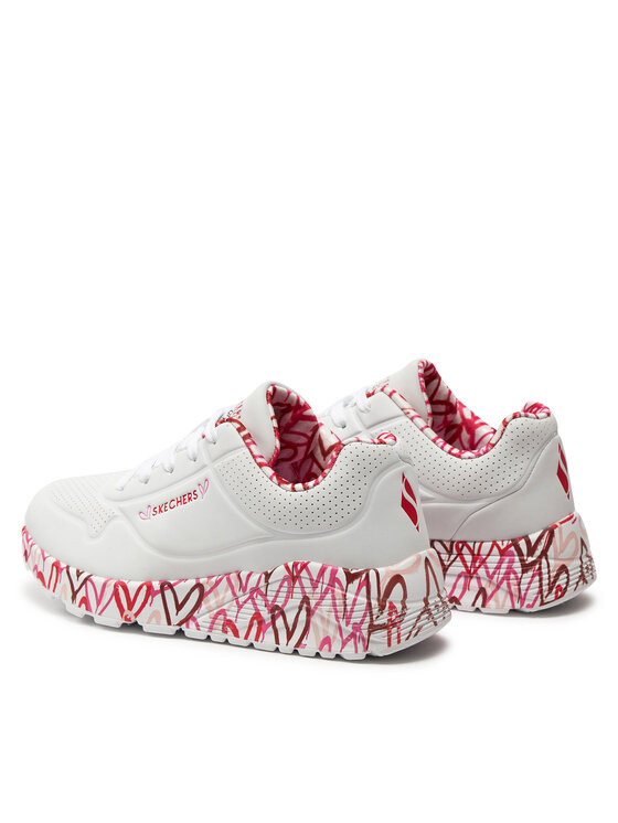 Skechers Skechers Sneakers Uno Lite Lovely Luv 314976L/WRPK Alb