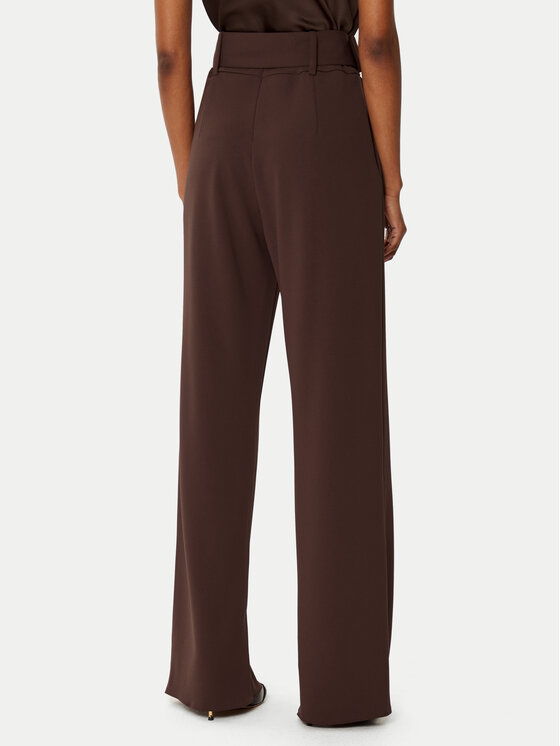 Rinascimento Rinascimento Hlače iz tkanine CFC0121912003 Rjava Regular Fit