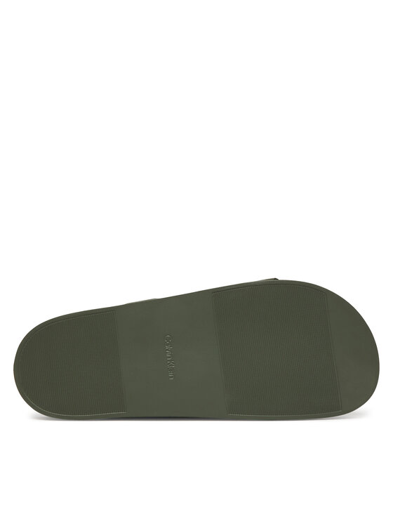 Calvin Klein Calvin Klein Šľapky Ergon Eva Double Bar Sandal HM0HM02116 Zelená