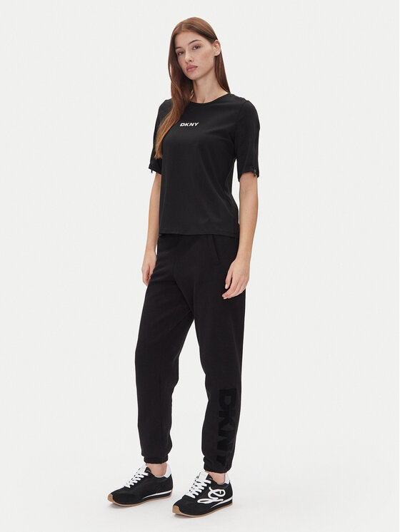 DKNY DKNY Spodnie dresowe DP5P3585 Czarny Regular Fit
