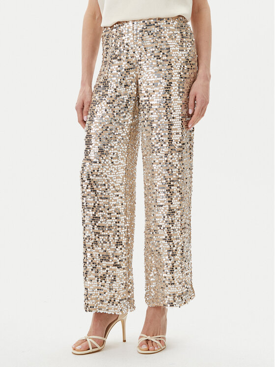 Bruuns Bazaar Bruuns Bazaar Pantaloni di tessuto Brinna BBW4390 Argento Loose Fit