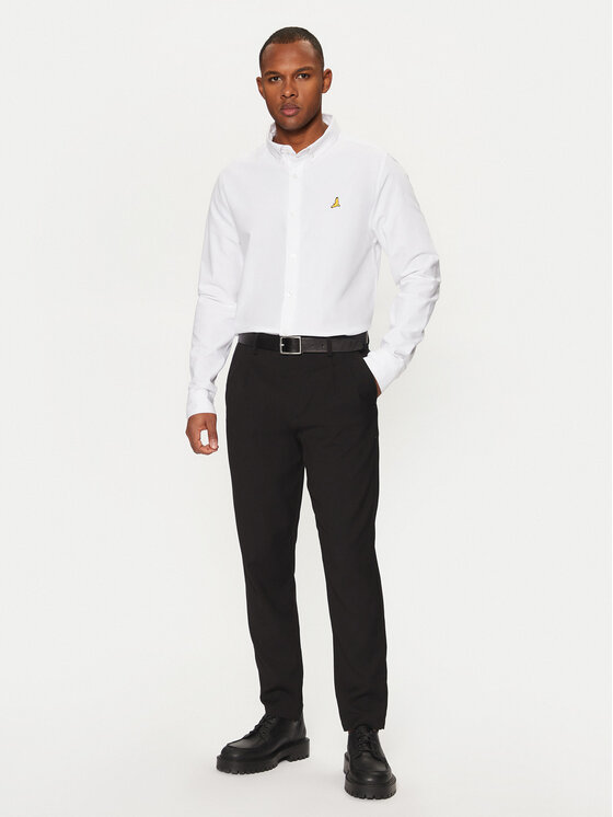 Brave Soul Brave Soul Camicia MSH-230CLAUDIANB Bianco Slim Fit