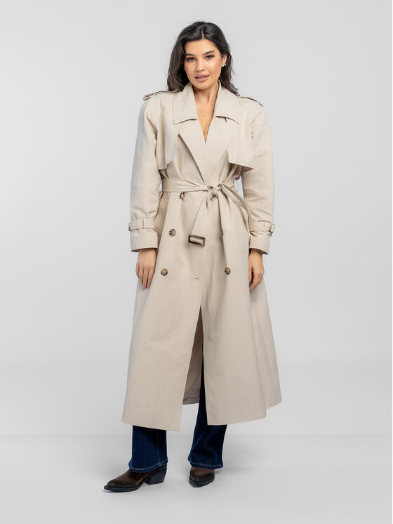 Salme Salme Trenčkot Cyntia Biela Regular Fit