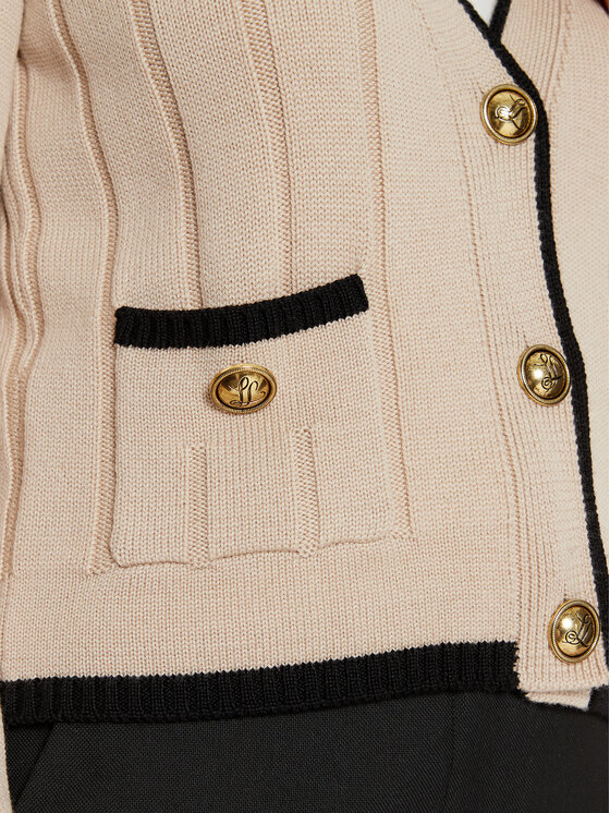 Luisa Spagnoli Luisa Spagnoli Cardigan Mozione 58437 Bej Regular Fit