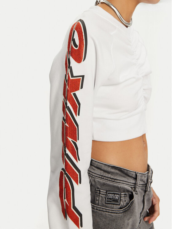PINKO PINKO Μπλούζα 103259 A1QG Λευκό Regular Fit