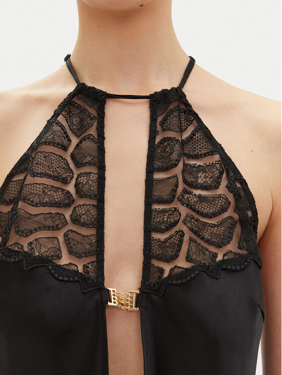 Chantelle Chantelle Podsuknja Reptilia C01NI5 Crna Regular Fit