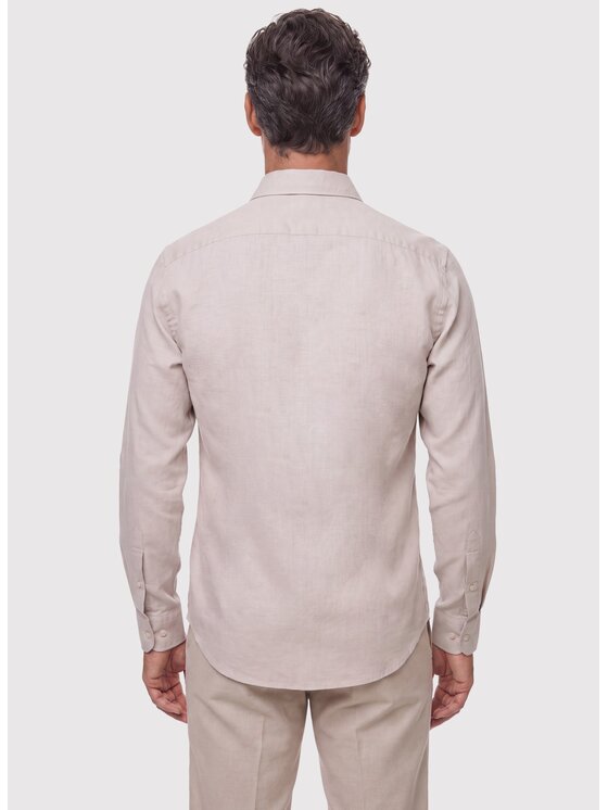 Pako Lorente Pako Lorente Koszula P26WN-1X-029 Beżowy Slim Fit