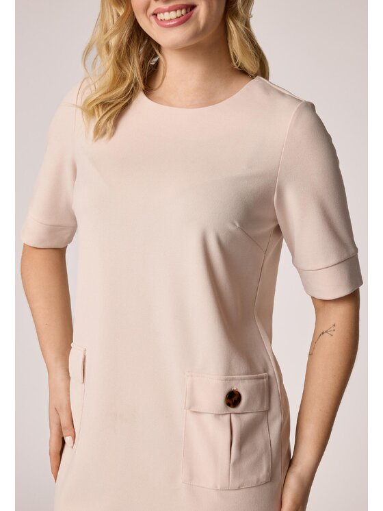 QUIOSQUE QUIOSQUE Každodenné šaty Quiosque 4NG008102 Béžová Regular Fit