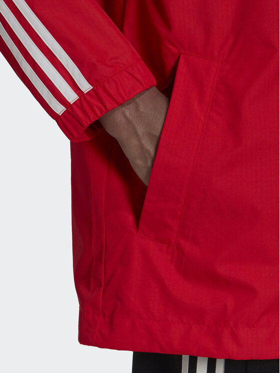 Veste Coupe-vent Rouge Homme Adidas 3-stripes Wb Fz