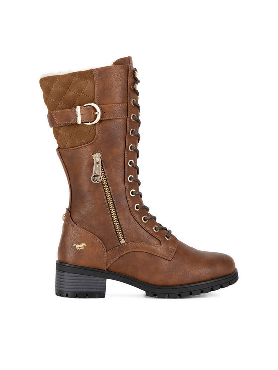Bottes mustang marron hot sale