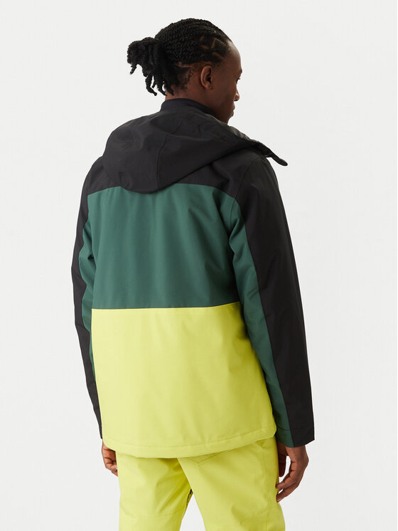 Quiksilver Quiksilver Snovborda jaka Sycamore Block 20K JK EQYTJ03503 Zaļš Relaxed Fit