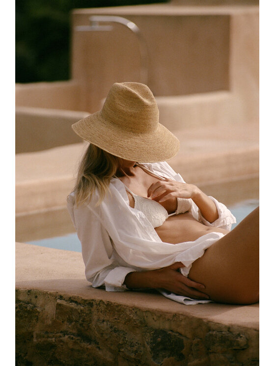 Paris+Hendzel Paris+Hendzel Kapelusz Raffia Fedora Beżowy