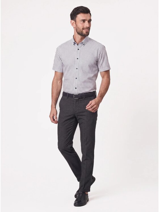 Willsoor Willsoor Koszula 20954sl Biały Slim Fit