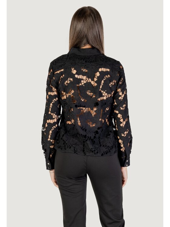 Morgan De Toi Morgan De Toi Camicia 241-COCONU Nero Long Fit