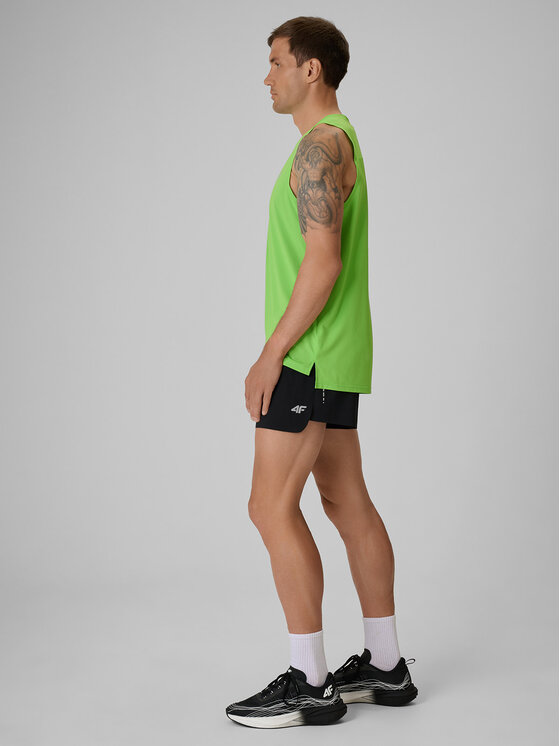 4F 4F Szorty sportowe FLOW MOTION Czarny Regular Fit