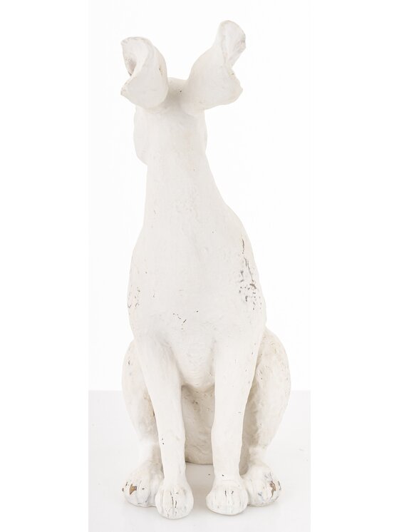 MIAhome MIAhome Figurka siedzący królik 26x19x9,5 cm ALBUS-3 Biały