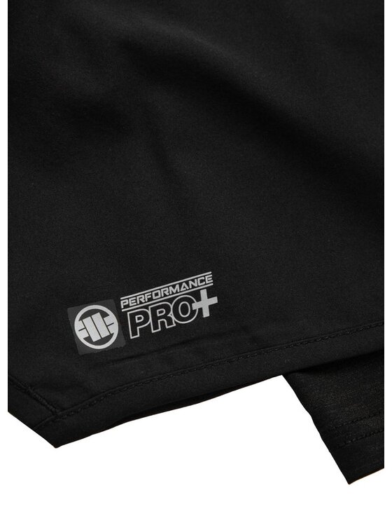 PITBULL PITBULL Szorty sportowe Spodenki Sportowe Performance Pro plus Mesh New Logo M Czarny Regular Fit