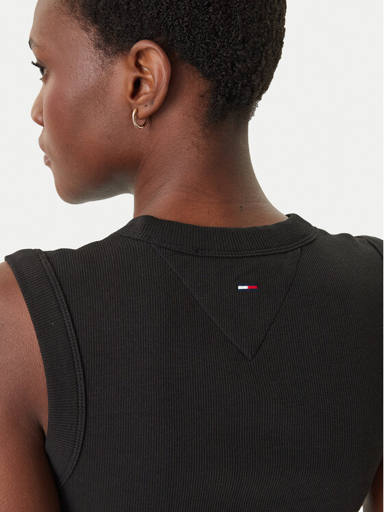 Tommy Jeans Tommy Jeans топ DW0DW22577 Черен Slim Fit