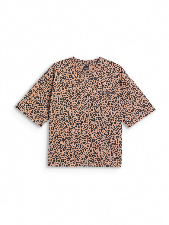 4F 4F T-Shirt ESSENTIAL Brązowy jasny Loose Fit