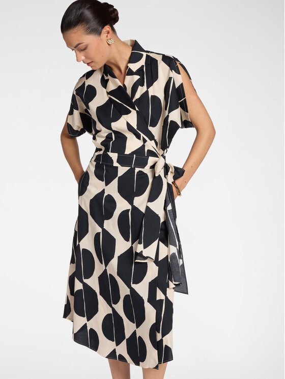 Elena Mirò Elena Mirò Sukienka koktajlowa 7063Z300123N001 Czarny A-Line Fit