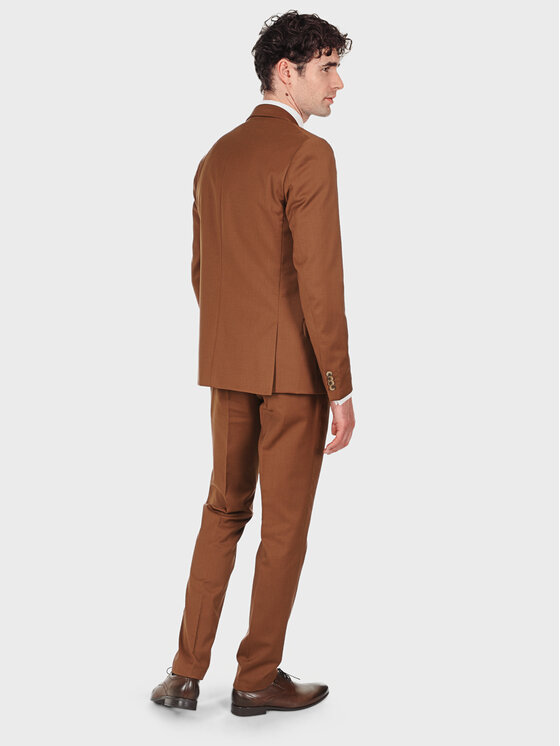 Evenemen Evenemen Garnitur VULCANO Brązowy Slim Fit